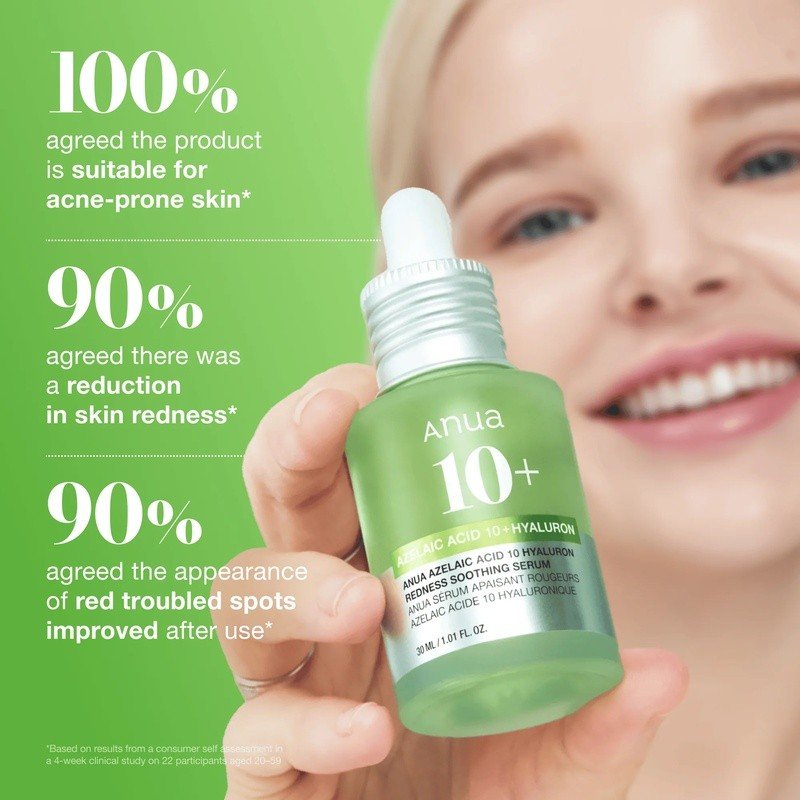 Anua Azelaic Acid 10 Hyaluron Redness Soothing Serum 30ml - Image 2