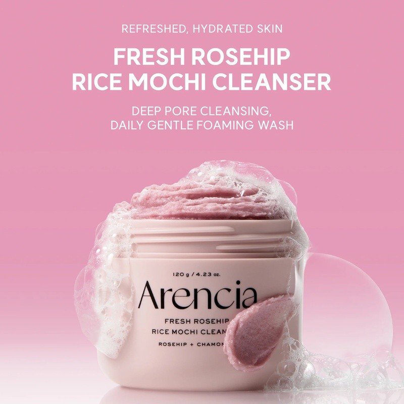 Arencia Fresh Rosehip Rice Mochi Cleanser - Image 2